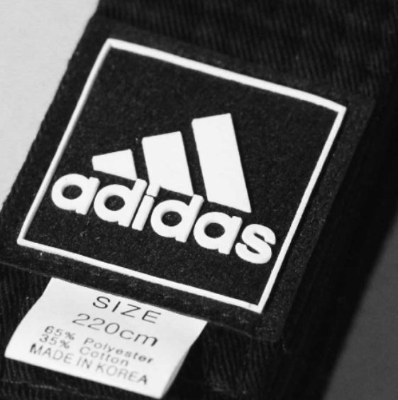 Adidas韓製寬版黑帶 2