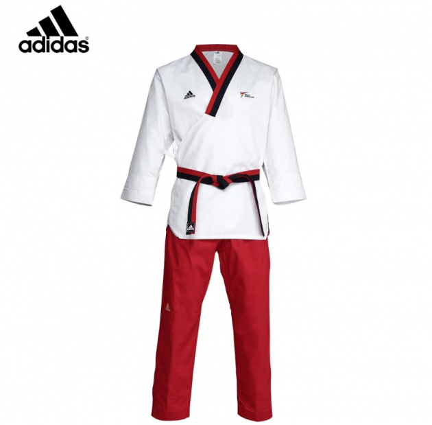 adidas 新款WT認證 兒童女生品勢道服 1