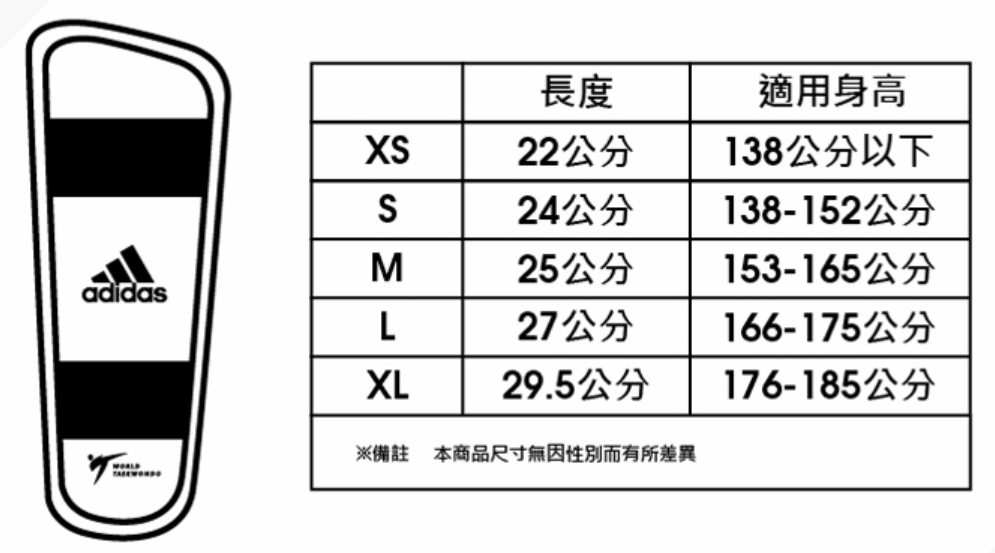adidas 新款WT認證 跆拳道護手脛 2